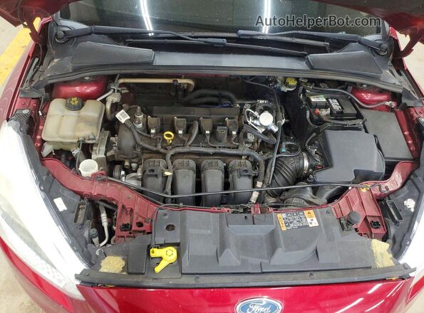 1FADP3F25GL389367 2016 FORD FOCUS Burgundy Вид задньої частини салону