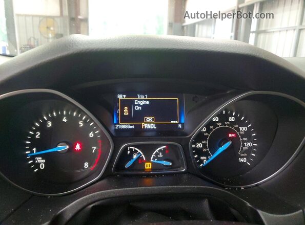 1FADP3F25GL389367 2016 FORD FOCUS Burgundy Вид щитка приладів