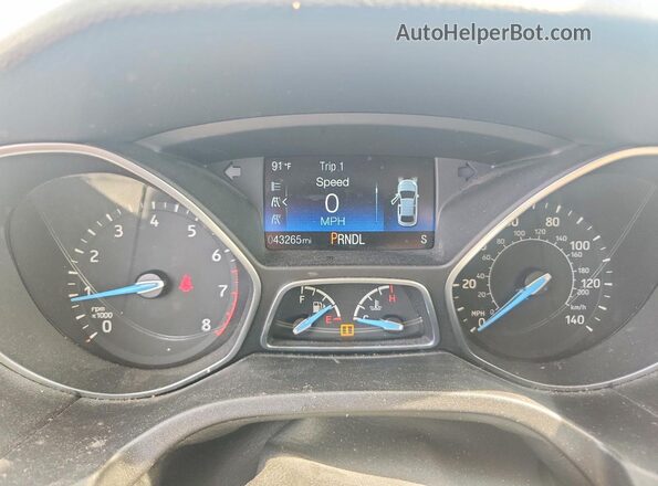 1FADP3F25GL390292 2016 FORD FOCUS Black ხელსაწყოთა პანელის ხედი