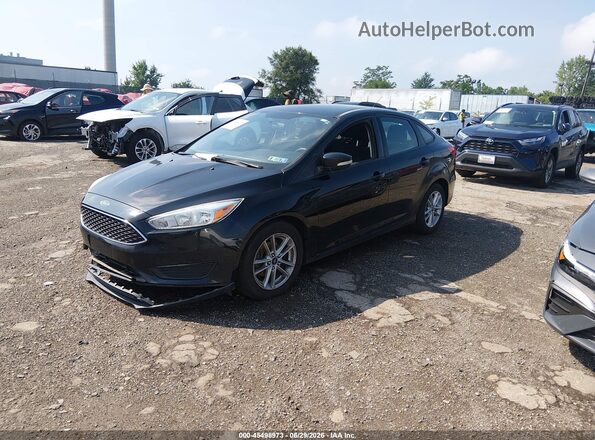 1FADP3F25HL335844 2017 FORD FOCUS Black Przód lewy