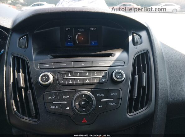 1FADP3F25HL335844 2017 FORD FOCUS Black Widok zestawu wskaźników