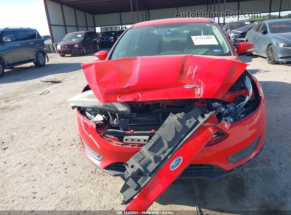 1FADP3F25HL346536 2017 FORD FOCUS Red Вид спереду