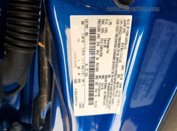 1FADP3F25JL251013 2018 FORD FOCUS Blue 