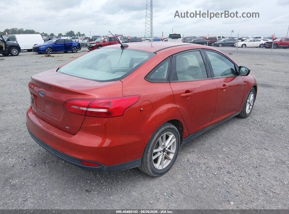 1FADP3F25JL316670 2018 FORD FOCUS Красный Задняя правая четверть