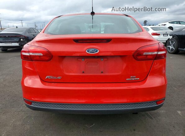 1FADP3F26GL205845 2016 FORD FOCUS Red Вид ззаду