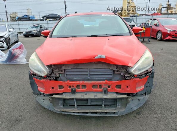 1FADP3F26GL205845 2016 FORD FOCUS Red Вид спереду