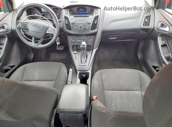 1FADP3F26GL205845 2016 FORD FOCUS Red Вид панелі приладів