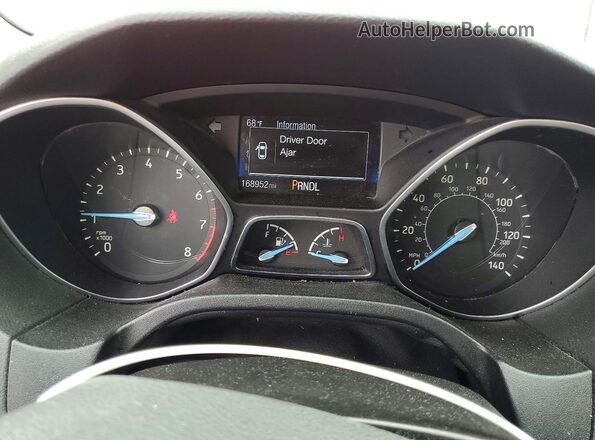 1FADP3F26GL205845 2016 FORD FOCUS Red Вид щитка приладів