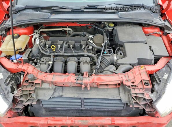 1FADP3F26GL205845 2016 FORD FOCUS Red Вид задньої частини салону