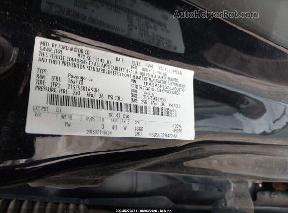 1FADP3F26GL250736 2016 FORD FOCUS Black Engine compartment view