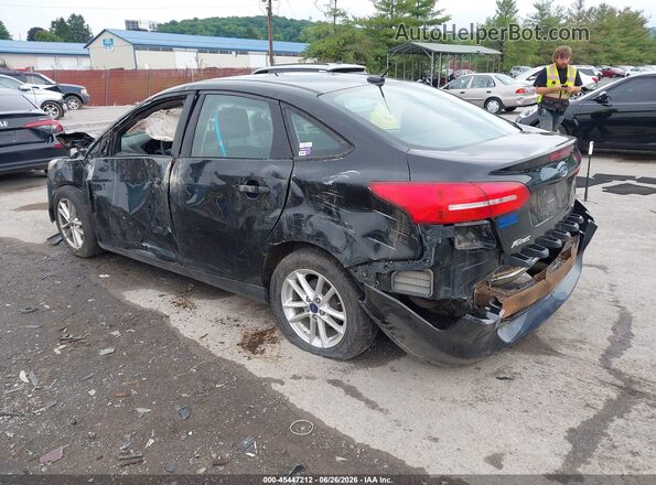 1FADP3F26GL303161 2016 FORD FOCUS Black Rear left