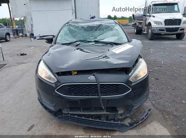 1FADP3F26GL303161 2016 FORD FOCUS Black Front view
