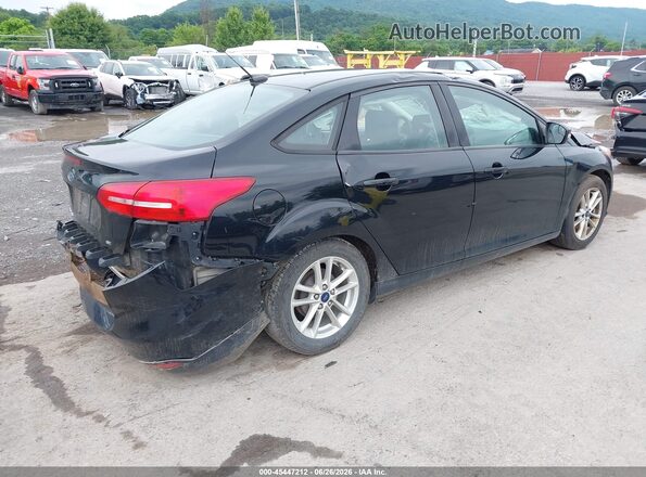 1FADP3F26GL303161 2016 FORD FOCUS Black Rear right