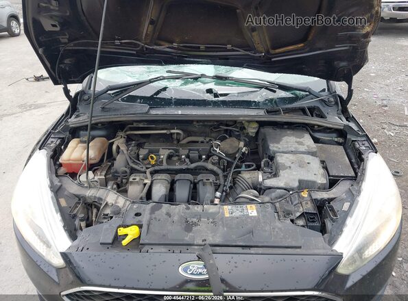 1FADP3F26GL303161 2016 FORD FOCUS Black Rear view