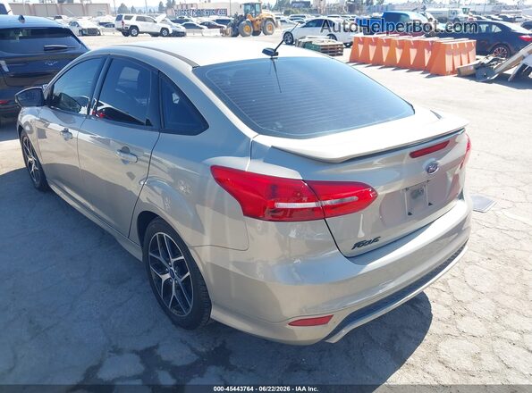 1FADP3F26GL315407 2016 FORD FOCUS Gold Trasero izquierdo