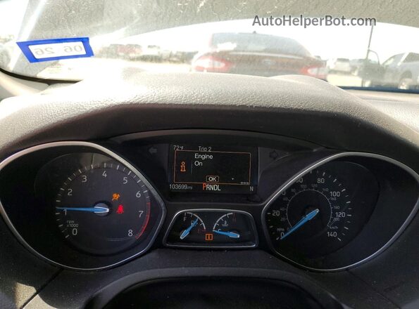 1FADP3F26GL322180 2016 FORD FOCUS Black Vista del cuadro de instrumentos