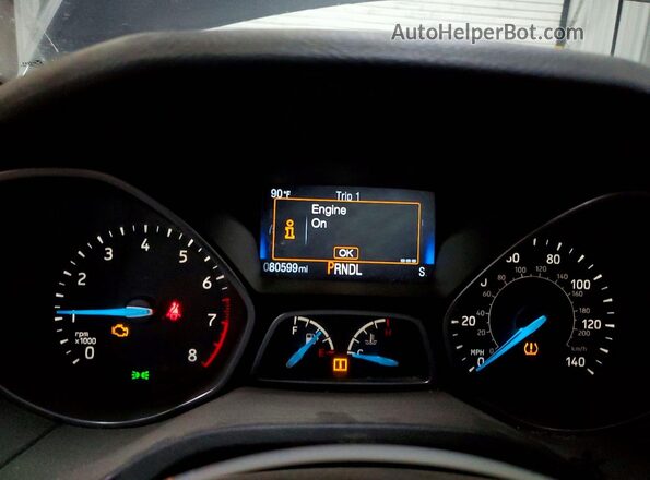1FADP3F26GL373744 2016 FORD FOCUS Blue ხელსაწყოთა პანელის ხედი