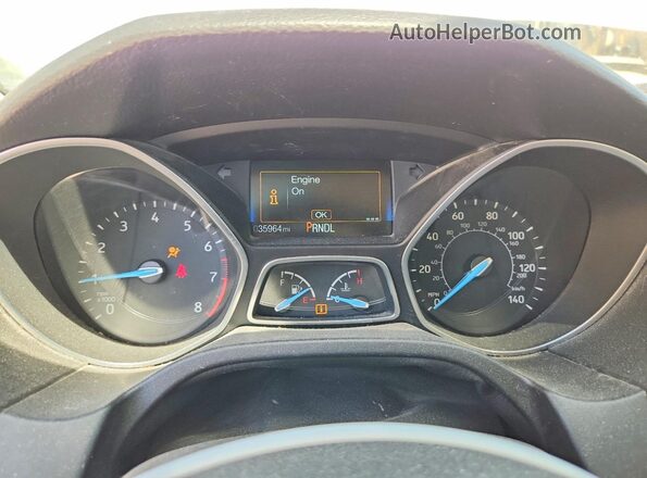 1FADP3F26GL405348 2016 FORD FOCUS White Вид щитка приладів
