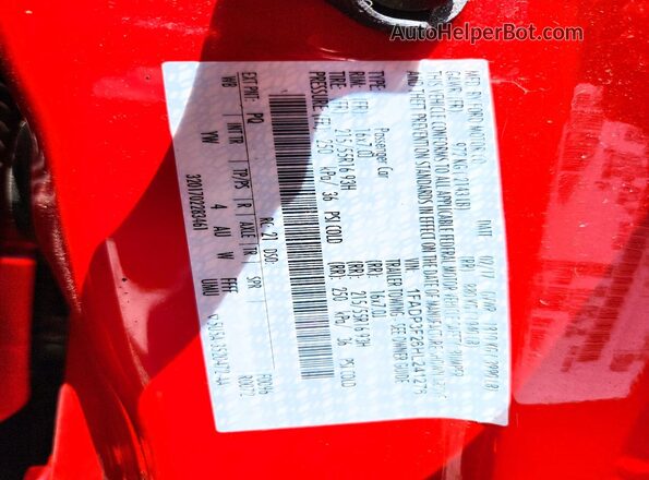 1FADP3F26HL241276 2017 FORD FOCUS Red 