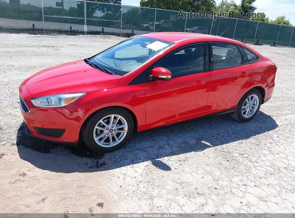 1FADP3F26HL276190 2017 FORD FOCUS Red წინა მარცხენა ხედი სამი მეოთხედიდან