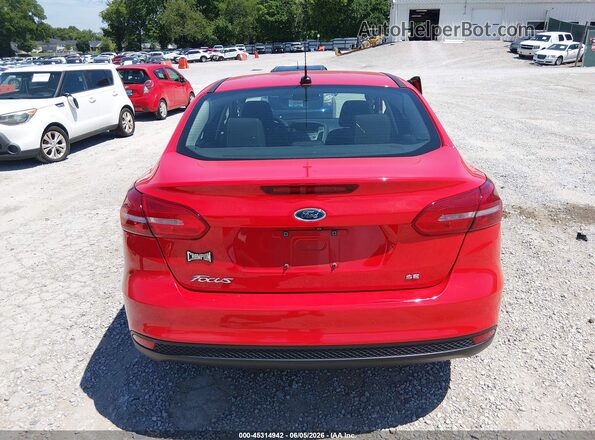 1FADP3F26HL276190 2017 FORD FOCUS Red 