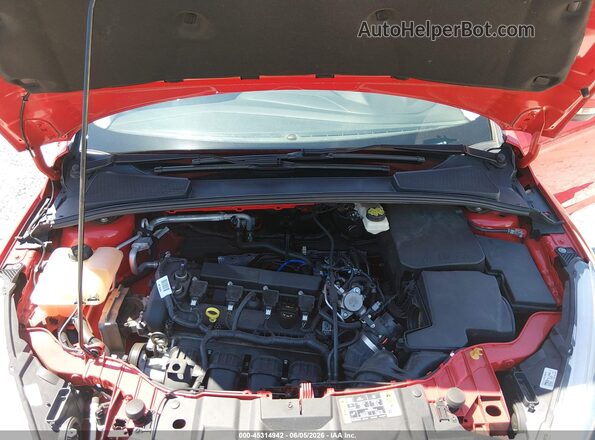 1FADP3F26HL276190 2017 FORD FOCUS Red უკანა ხედი