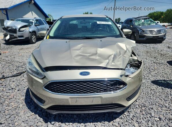 1FADP3F26HL302559 2017 FORD FOCUS Beige Vista frontal