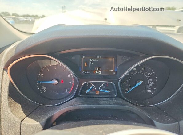 1FADP3F26HL302559 2017 FORD FOCUS Beige Vista del cuadro de instrumentos