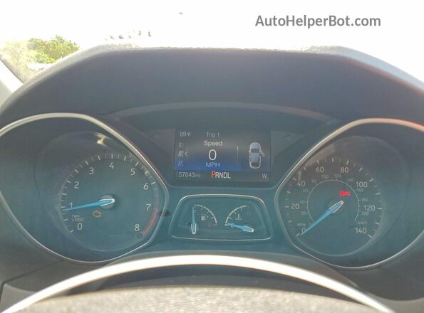 1FADP3F26HL337845 2017 FORD FOCUS Silver Vista del cuadro de instrumentos