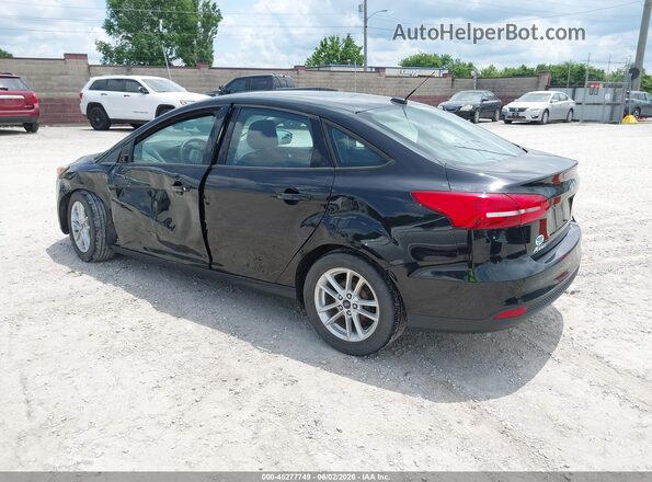 1FADP3F26JL327502 2018 FORD FOCUS Black Tył lewy