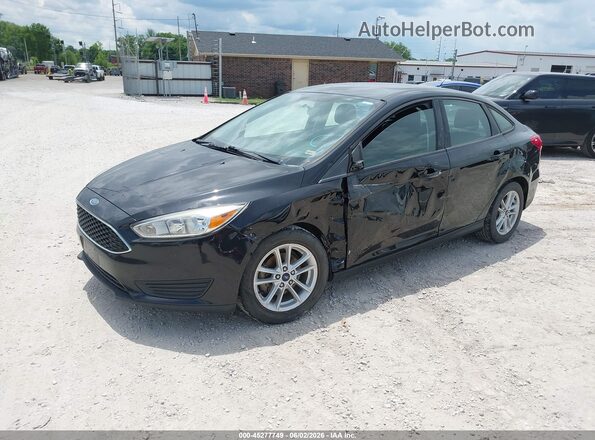 1FADP3F26JL327502 2018 FORD FOCUS Black Przód lewy