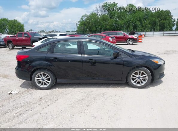 1FADP3F26JL327502 2018 FORD FOCUS Black Widok wnętrza z tyłu