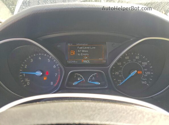 1FADP3F27GL265908 2016 FORD FOCUS Gray Вид щитка приладів