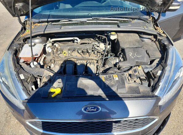 1FADP3F27HL227032 2017 FORD FOCUS Charcoal Rear interior view