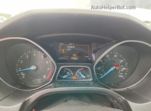 1FADP3F27HL245143 2017 FORD FOCUS Серый Вид щитка приборов