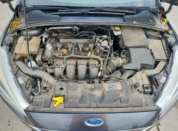 1FADP3F27HL245143 2017 FORD FOCUS Серый Вид задней части салона