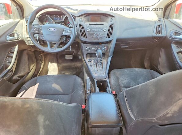 1FADP3F27HL259821 2017 FORD FOCUS Red Вид панелі приладів
