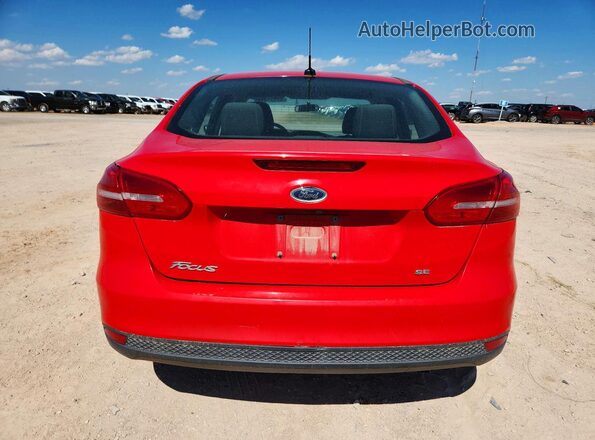 1FADP3F27HL259821 2017 FORD FOCUS Red Вид ззаду