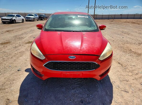 1FADP3F27HL259821 2017 FORD FOCUS Red Вид спереду