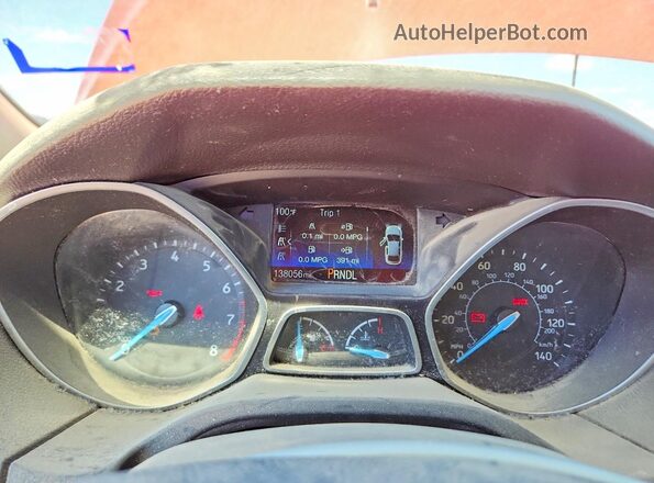 1FADP3F27HL259821 2017 FORD FOCUS Red Вид щитка приладів