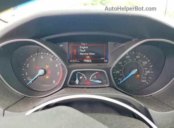 1FADP3F27HL261729 2017 FORD FOCUS Blue 