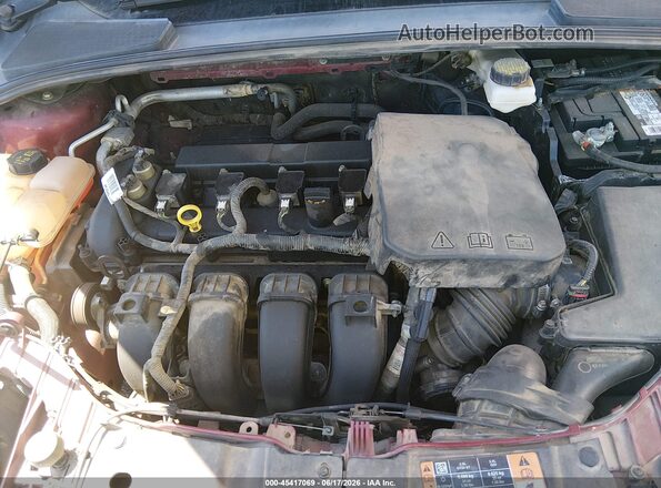 1FADP3F27HL263304 2017 FORD FOCUS Red Հետևի տեսք
