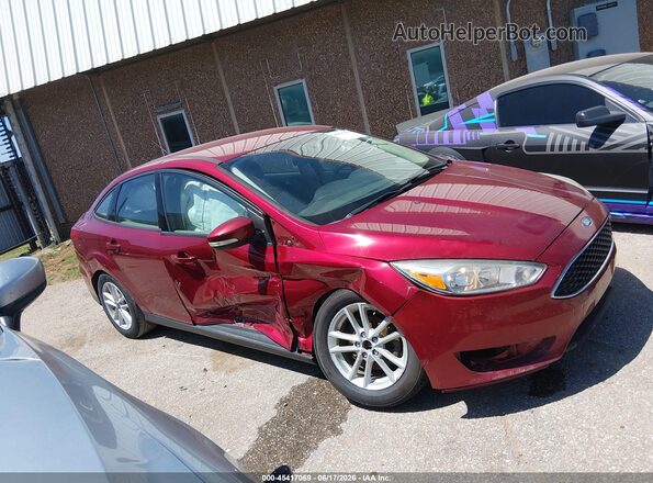 1FADP3F27HL263304 2017 FORD FOCUS Red Սալոնի հետևի տեսք