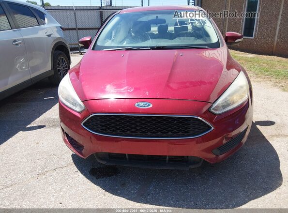 1FADP3F27HL263304 2017 FORD FOCUS Red Սարքավորումների վահանակի տեսք