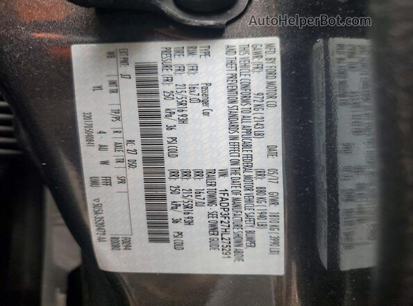 1FADP3F27HL275291 2017 FORD FOCUS Gray Vista del compartimento del motor