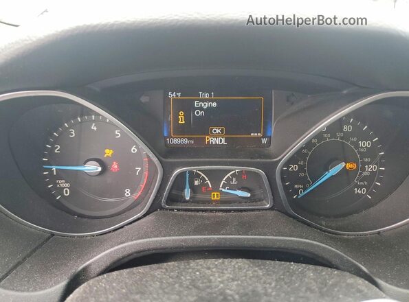 1FADP3F27HL275291 2017 FORD FOCUS Gray Vista del cuadro de instrumentos