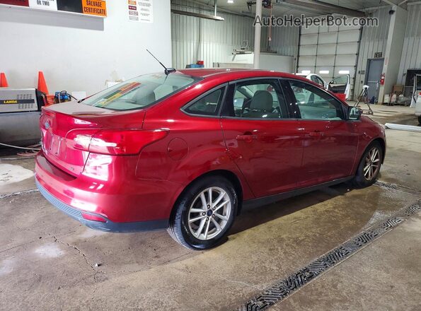 1FADP3F27HL281141 2017 FORD FOCUS Red Tył prawy