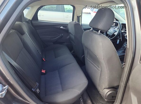 1FADP3F27HL282161 2017 FORD FOCUS Gray Rear seats view