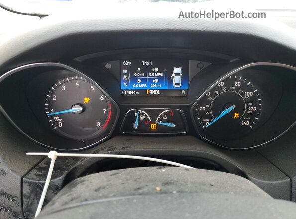 1FADP3F27HL300674 2017 FORD FOCUS Белый Вид щитка приборов
