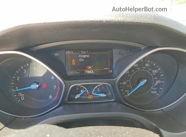 1FADP3F27HL336672 2017 FORD FOCUS Black Սարքավորումների վահանակի տեսք